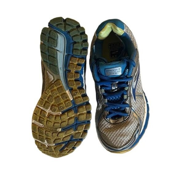 Brooks Adrenaline GTS 15 Women's Running Shoes Blue Silver Sz 8 Wide - Picture 5 of 7